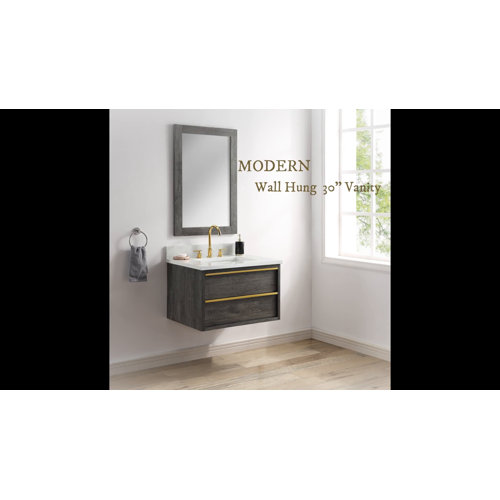 AllModern Hoye 30" WallMounted Single Bathroom Vanity Set & Reviews